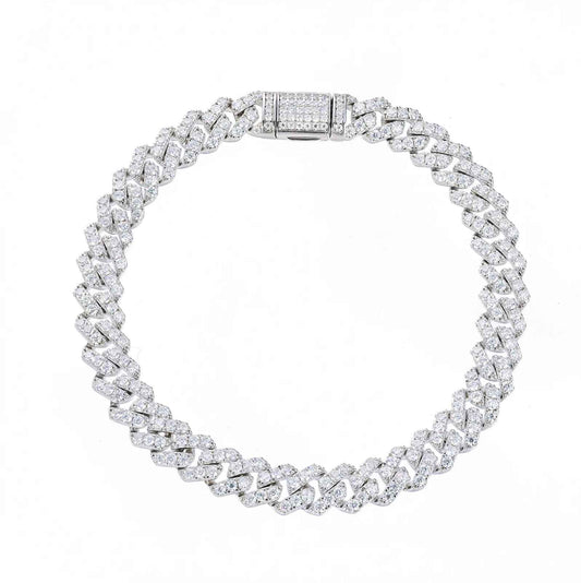Maison de Lumière Bracelet - Moissanite Cuban Link Bracelet