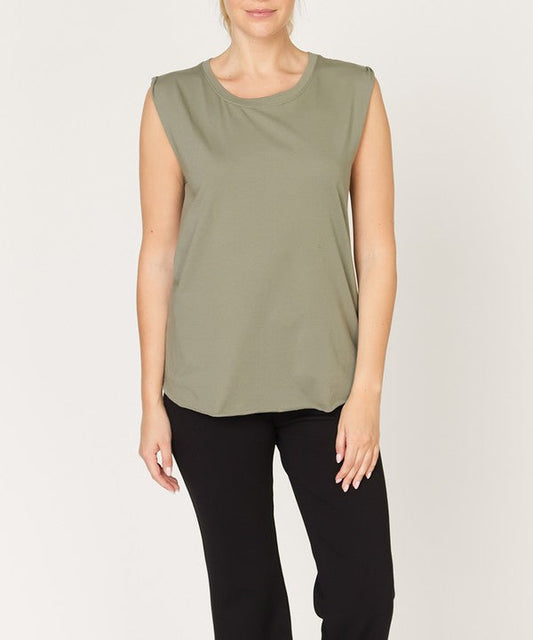 Fabina Cotton Jersey Muscle Tank (New Style)