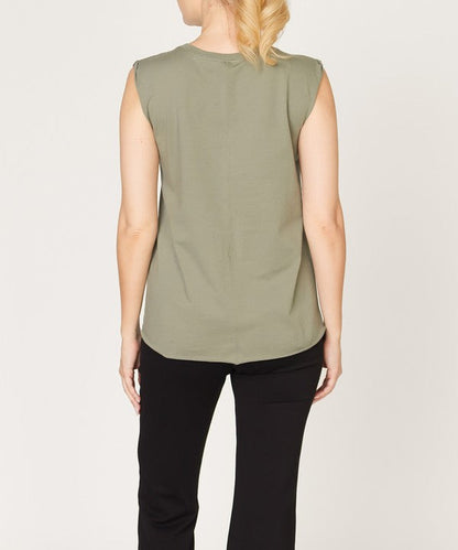 Fabina Cotton Jersey Muscle Tank (New Style)