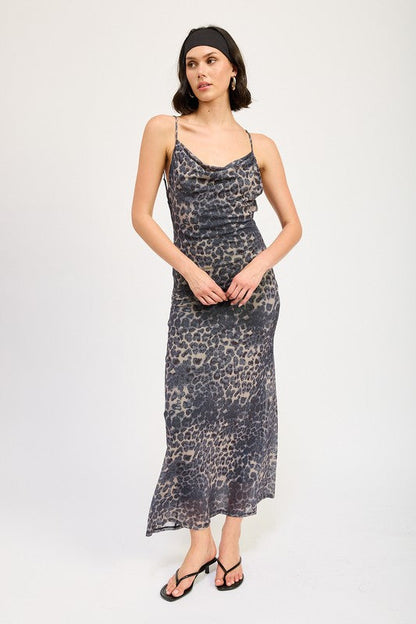 Emory Park Slight Cowl Maxi Dress with Open Back