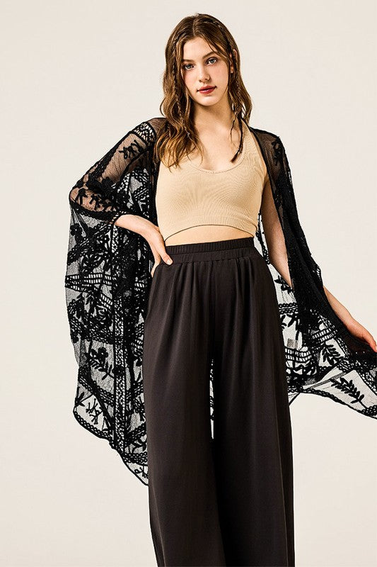 Plus Stretch Yoga Knit Wide Leg Palazzo Pants