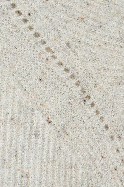 Turtleneck Balloon Confetti Sweater Dress