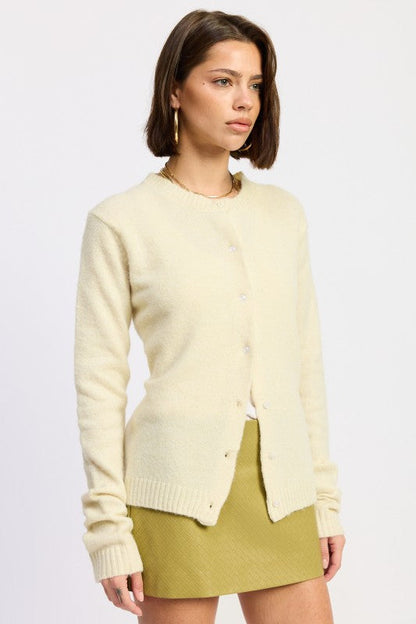 Emory Park Fitted Button Up Cardigan