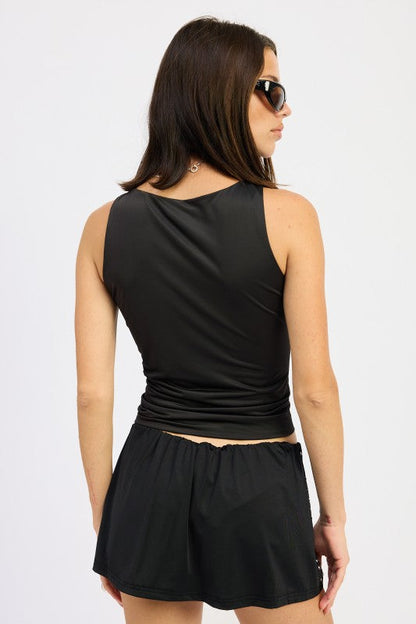 Emory Park Metal Hotfix Knit Tank Top