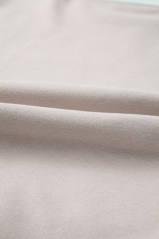 Cotton Colorblock Patchwork Striped  Sweatshirt