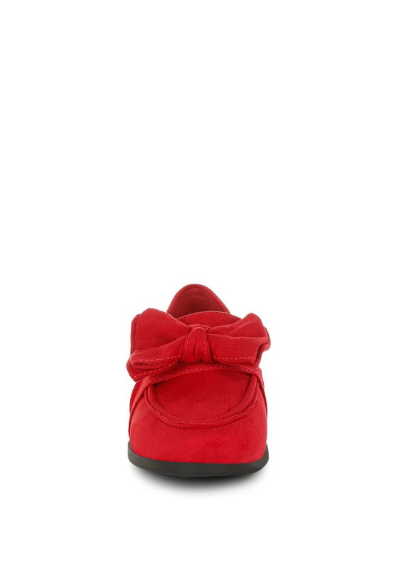 Havisham Bow Accent Heeled Loafers