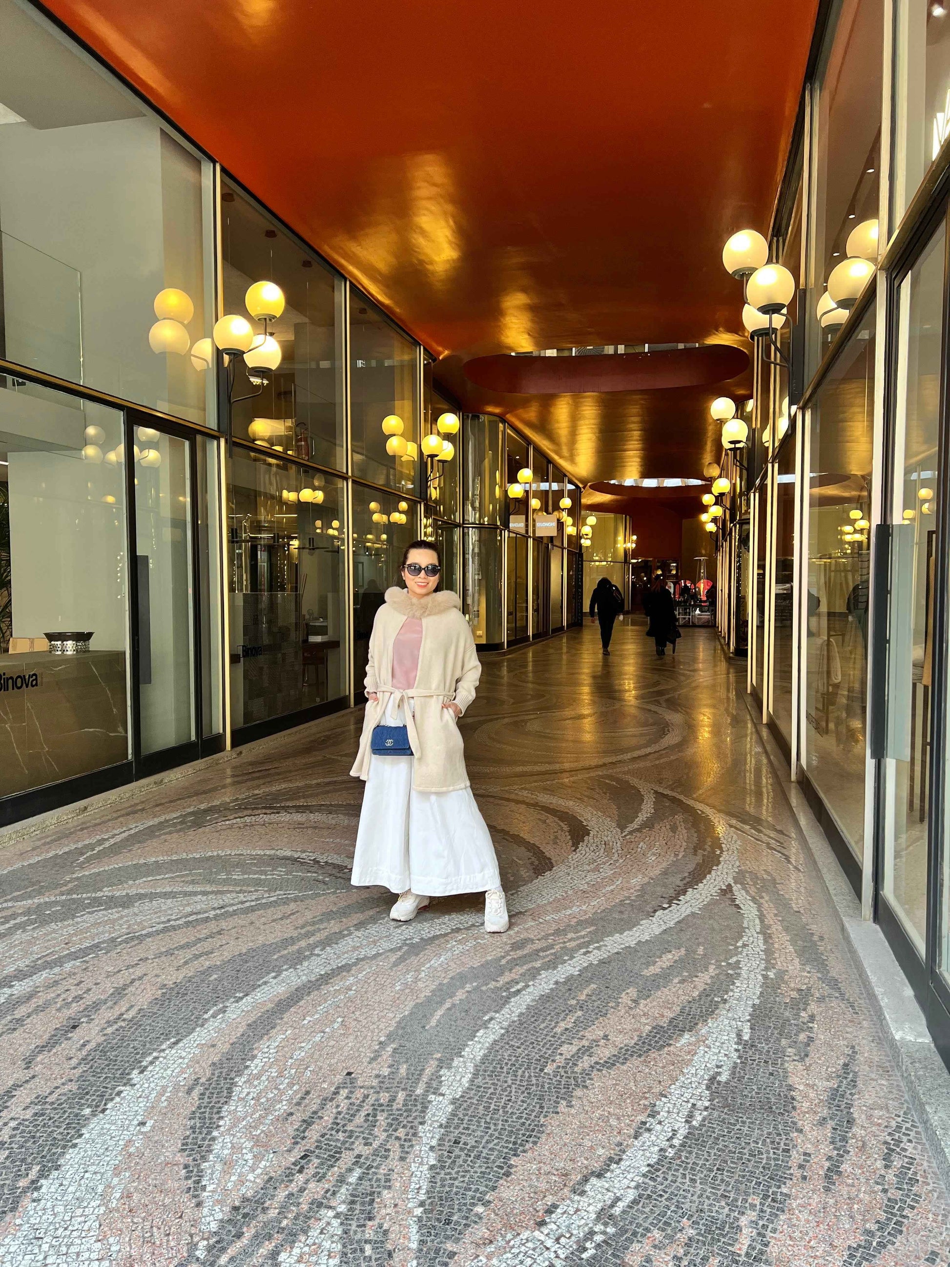 Cashmere Wrap Cardigan with Fox Fur – Cashmere Cardigan, Fur Trim