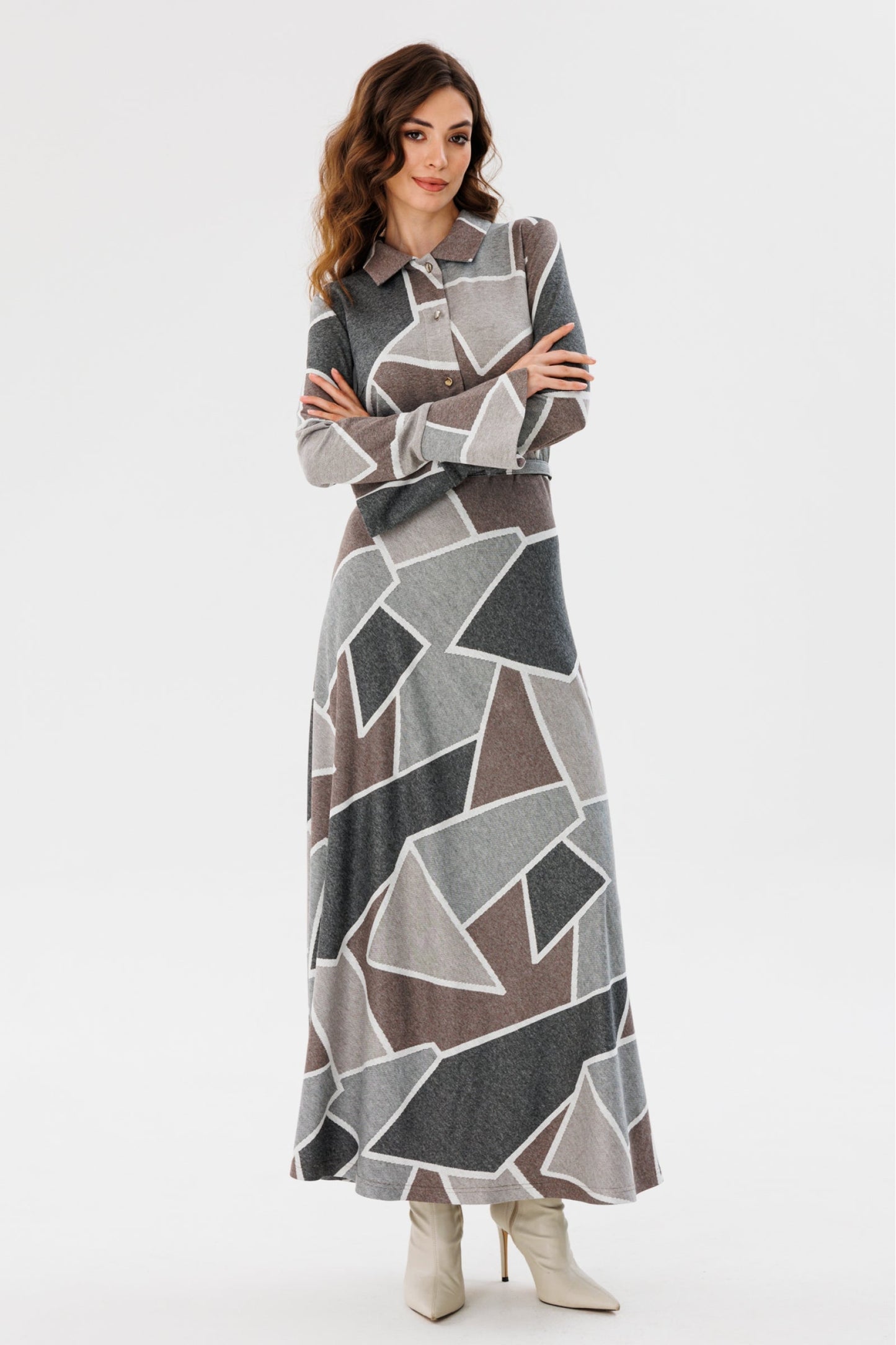 Geometric Print Dress