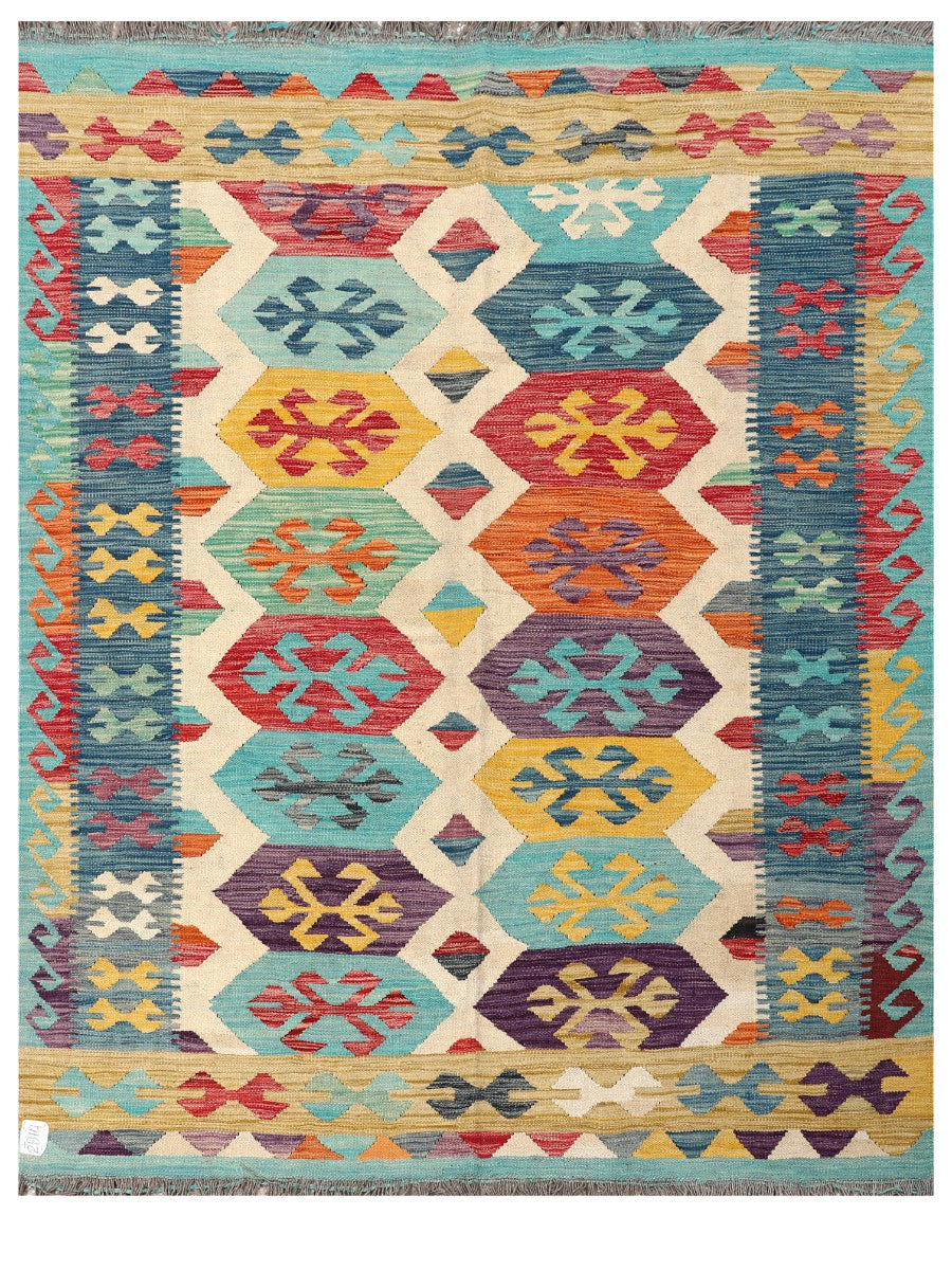 Maimana Afghanistan Kilim Rug - 195 x152 cm