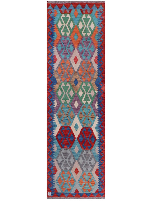 Maimana Afghanistan Kilim Runner - 278 x 81 cm