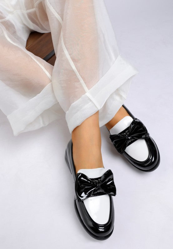 Araminta Classic Chunky Bow Loafers