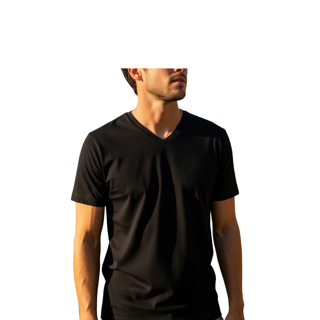 Mens Crew neck 3 Pack Solid 100% Cotton Double Neck Ribbed S-5XL