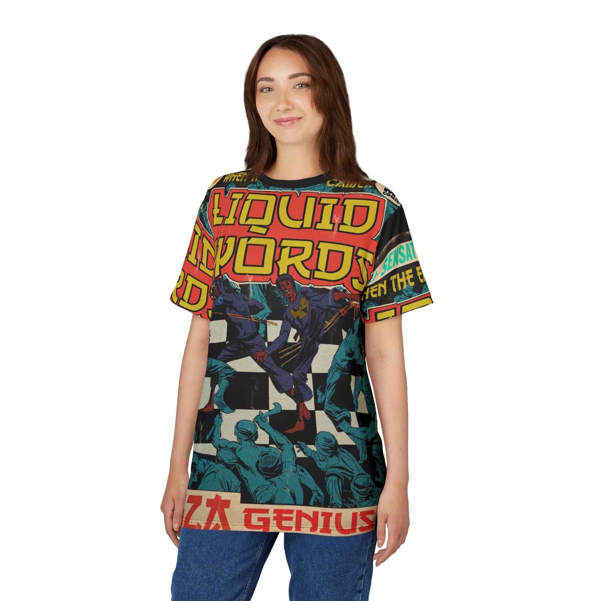Liquid Swords - Unisex Cut & Sew Tee (AOP)