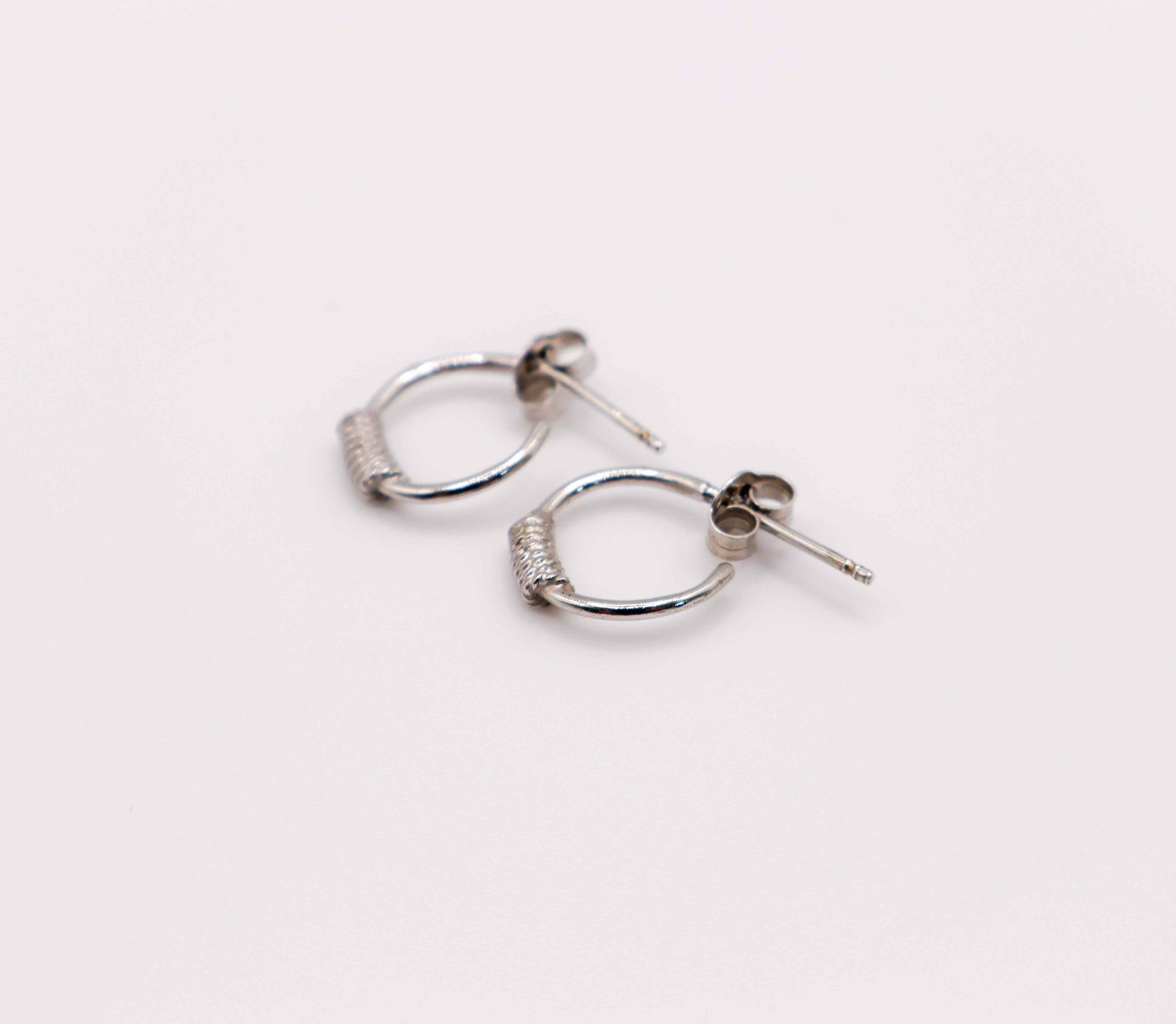 Italian Mini Sterling Silver Hoop Earrings