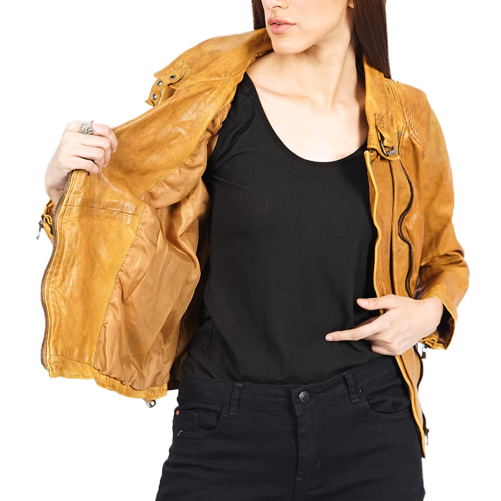 Elisa Vintage Leather Jacket