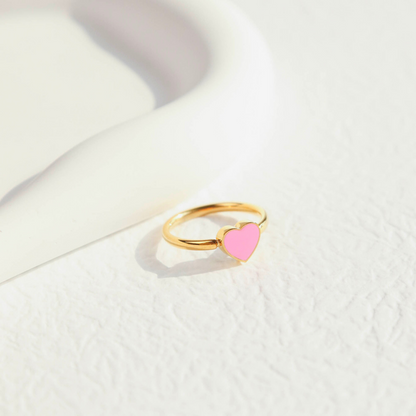 XOXO LOVE HEART RING