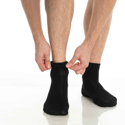Men’s & Women’s Bamboo Diabetic Ankle Socks 4-Pack