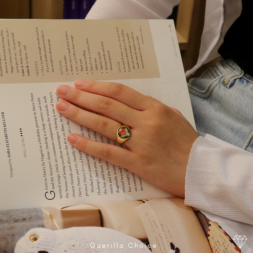 CHARM GOLD FLOWER RING