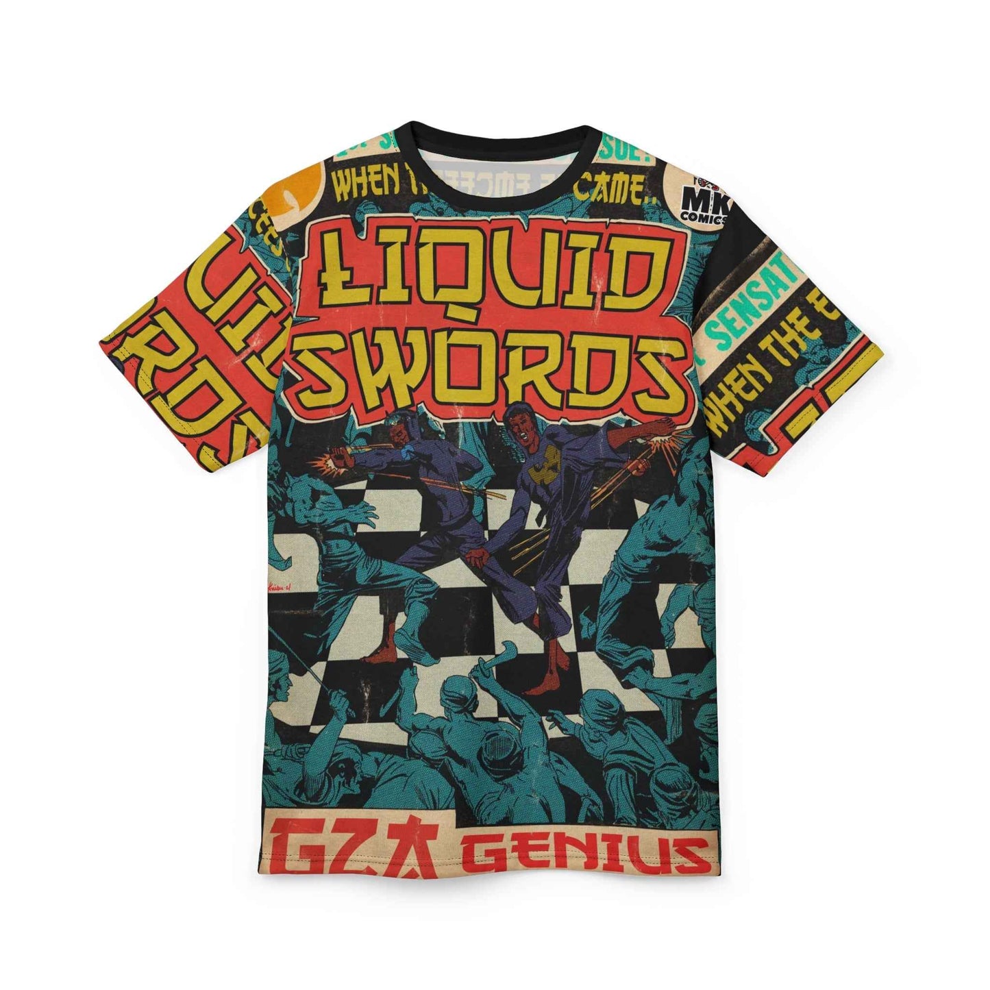 Liquid Swords - Unisex Cut & Sew Tee (AOP)
