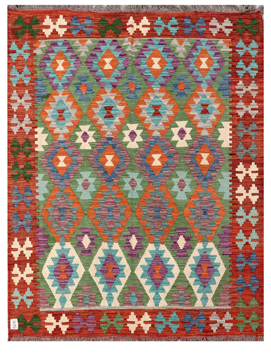 Maimana Afghanistan Kilim Rug - 201 x154 cm