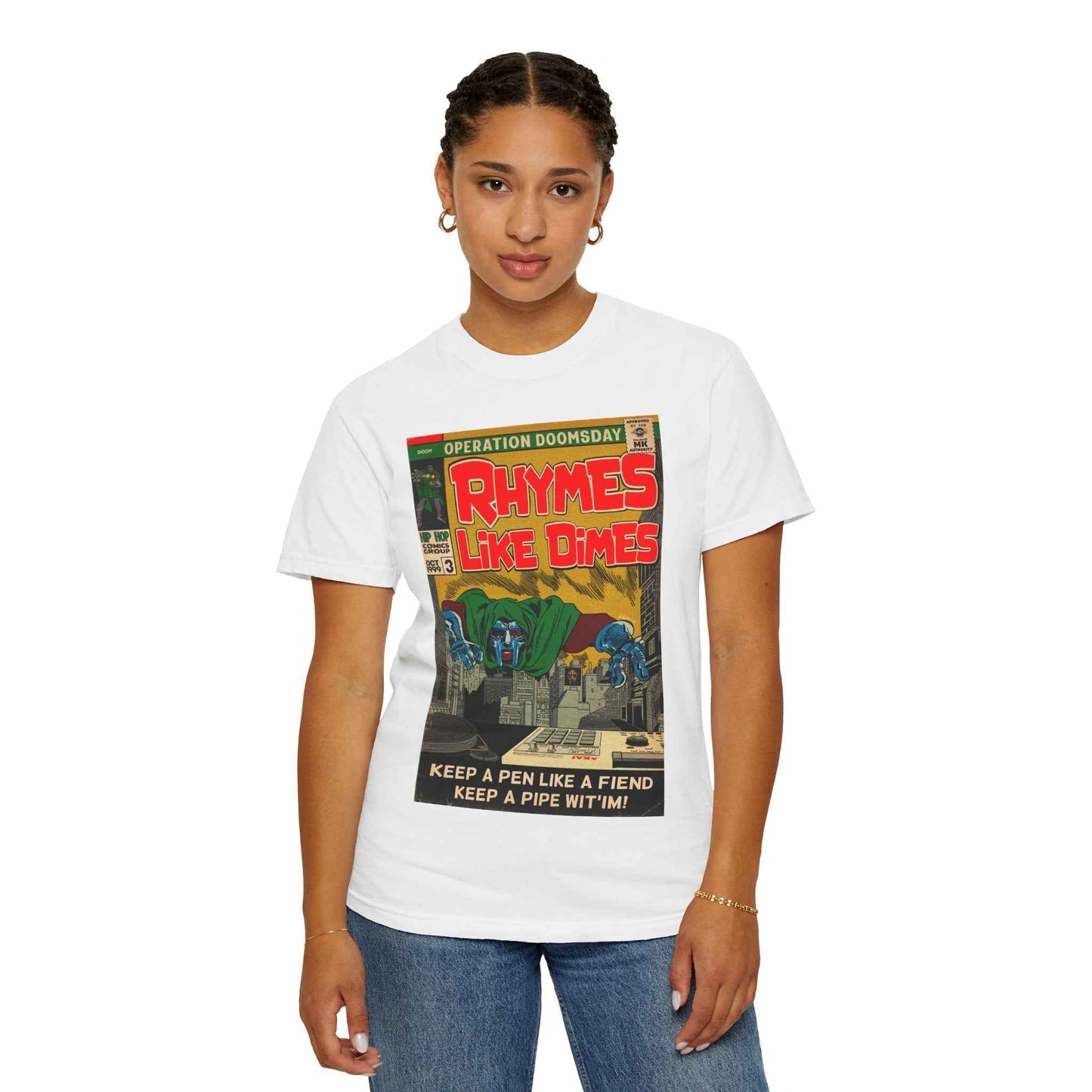 Rhymes Like Dimes - Unisex Comfort Colors T-shirt