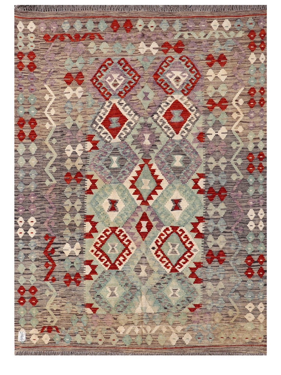 Maimana Afghanistan Kilim Rug - 208 x146 cm