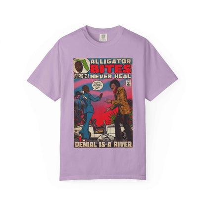 Denial is a River - Alligator Bites - Unisex Comfort Colors T-shirt