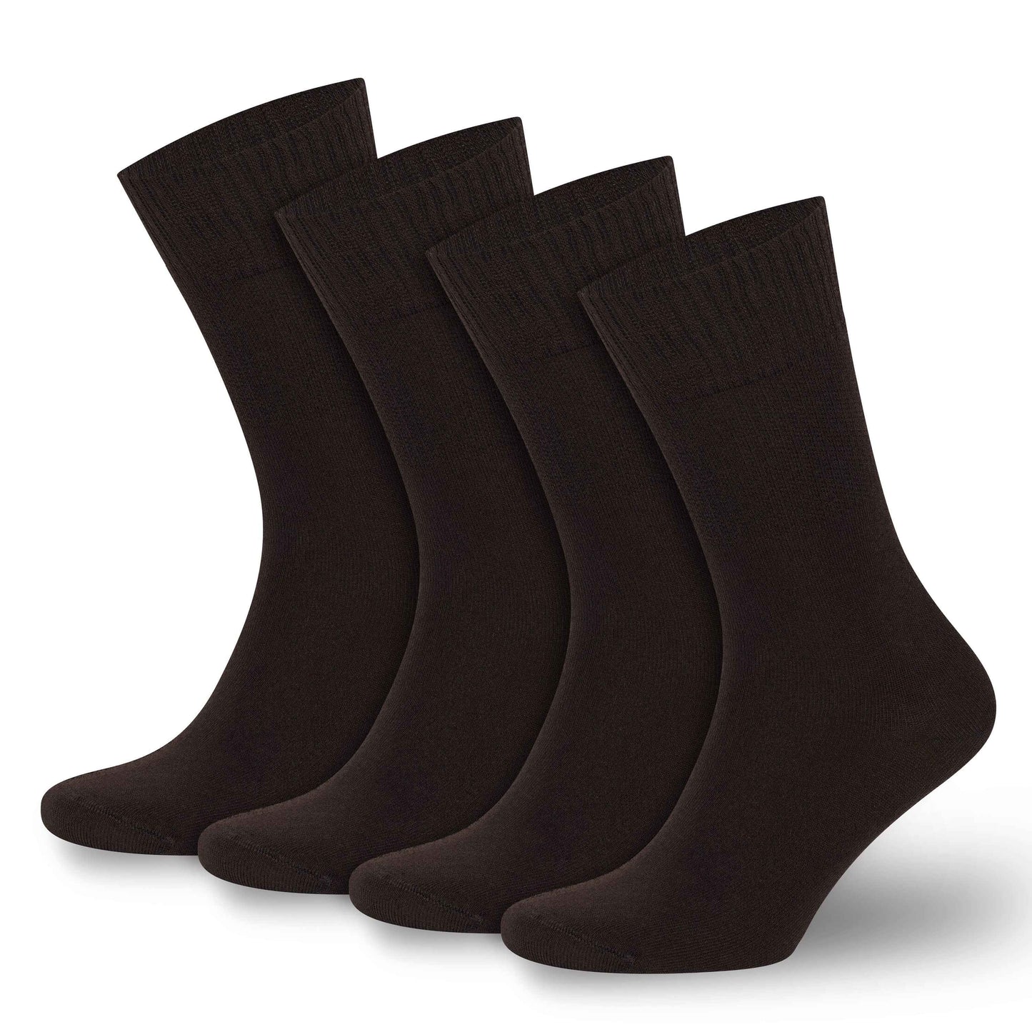 Men’s & Women’s Bamboo Diabetic Crew Socks 4-Pack