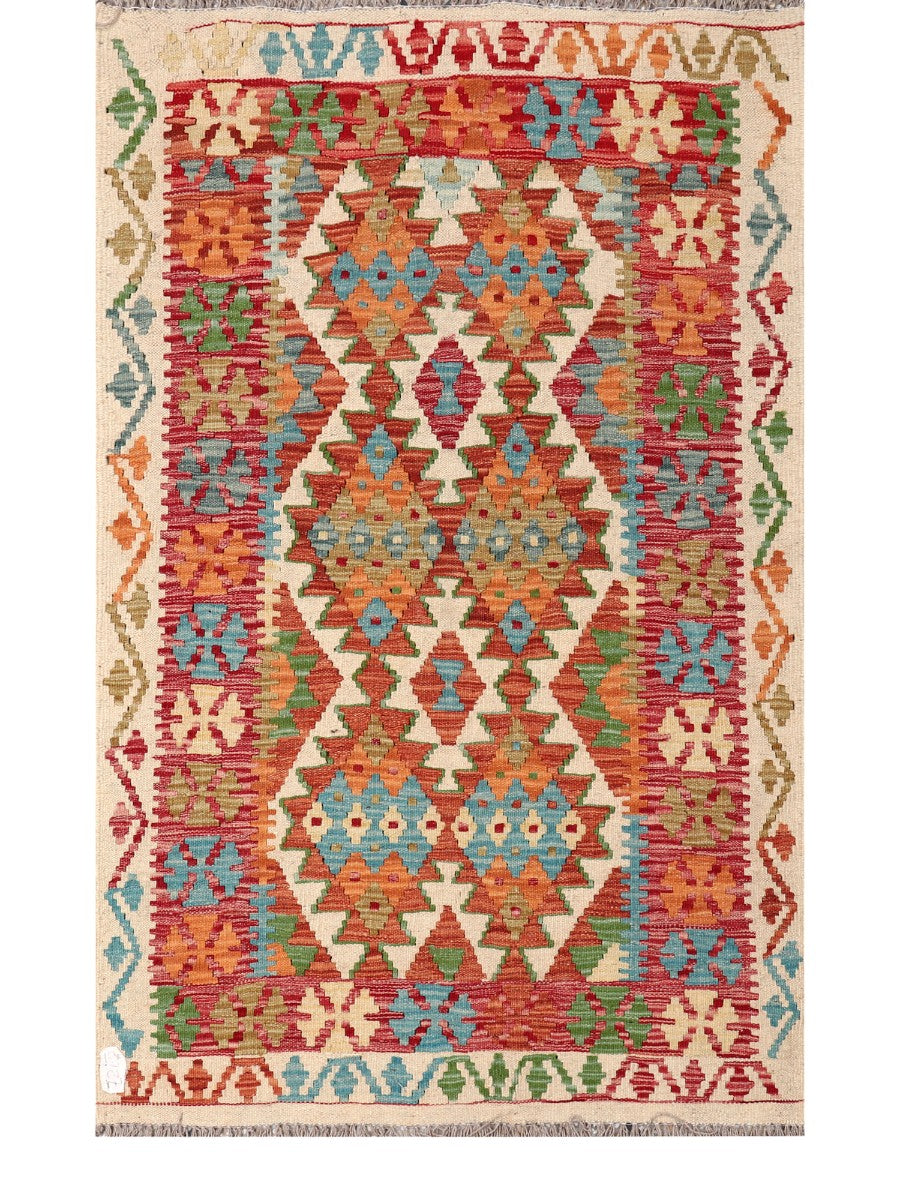 Maimana Afghanistan Kilim Rug - 161 x100 cm