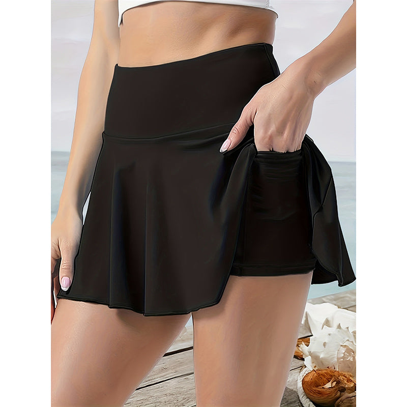 Women Tennis Skirt Golf Skorts Athletic High Waisted With Pockets