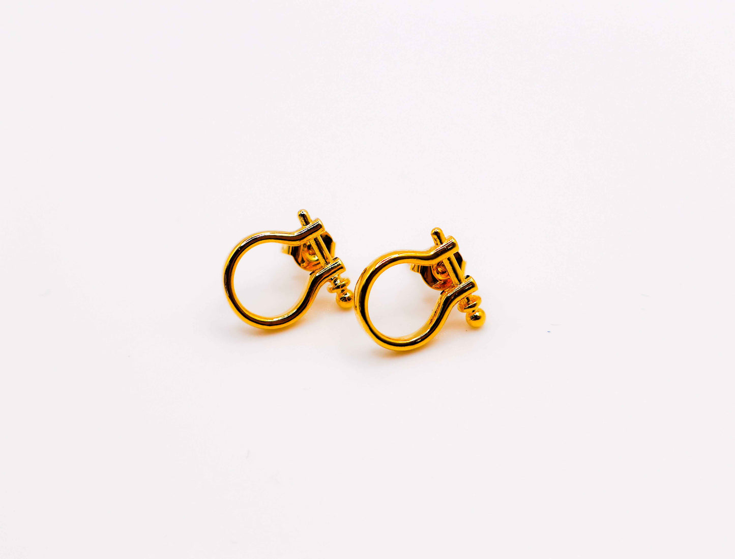 Golden Horseshoe Mini Earrings
