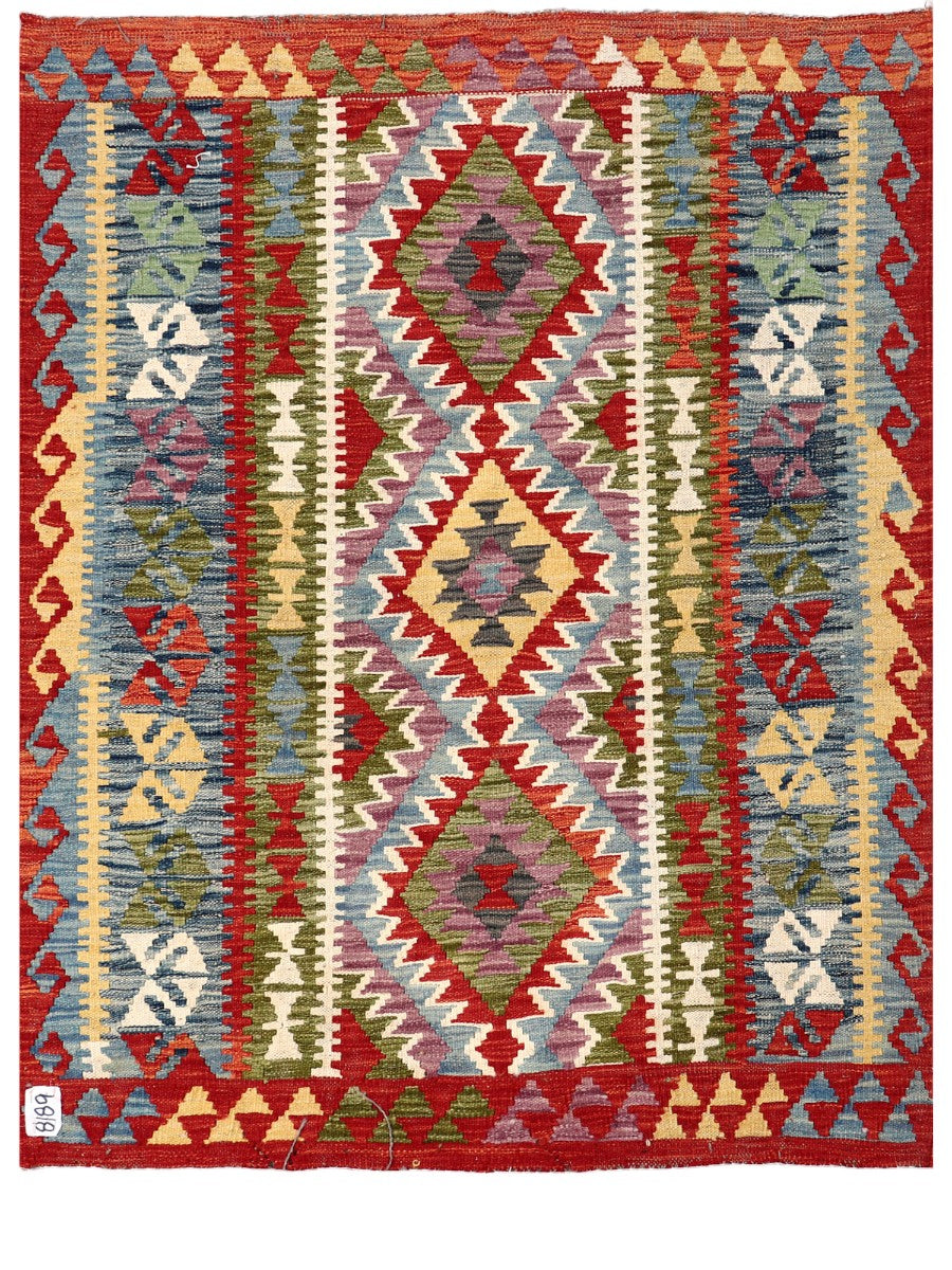Maimana Afghanistan Kilim Rug - 140 x107 cm