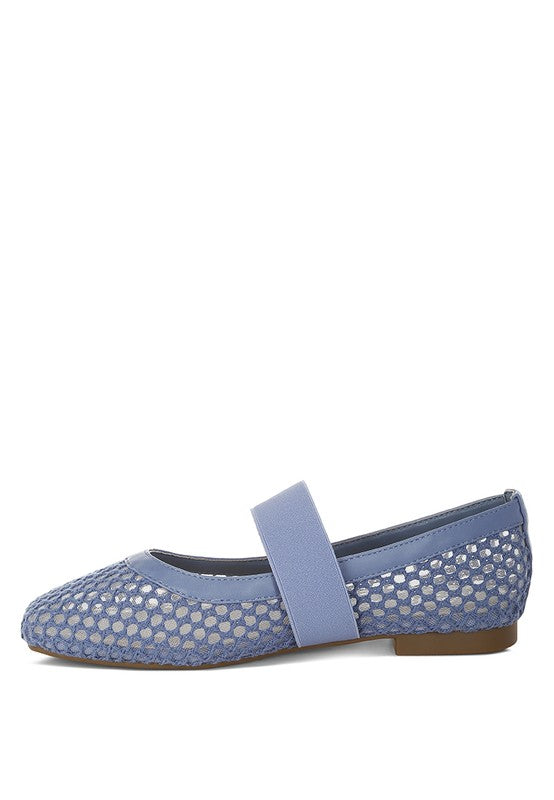 Nayela Mid-Foot Strap Ballerinas