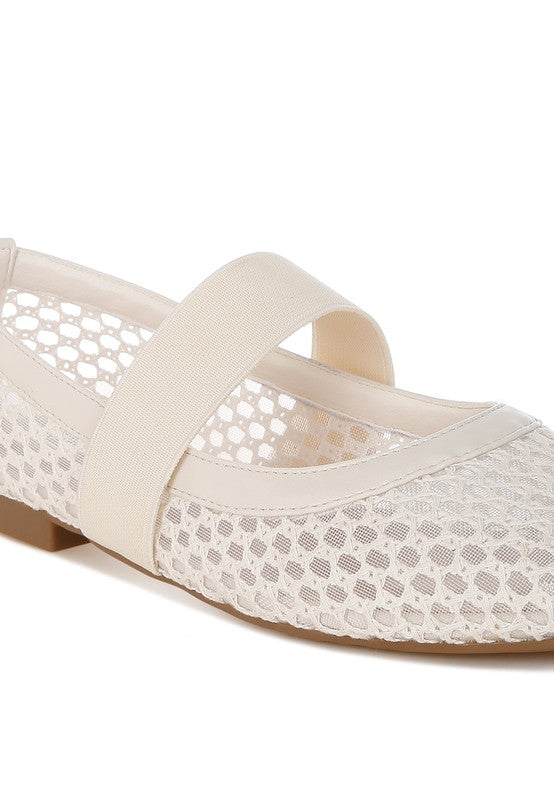 Nayela Mid-Foot Strap Ballerinas