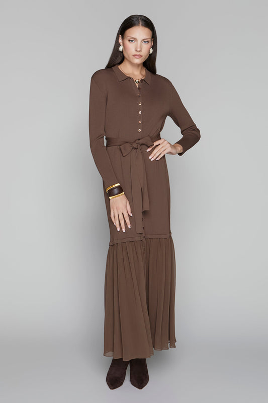Harlow Dress in Walnut