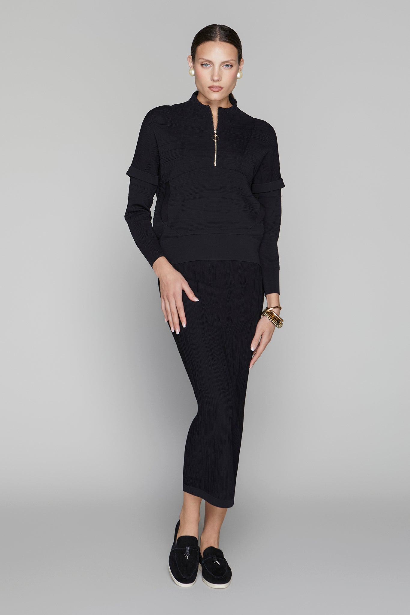 Canton Maxi Skirt in Black