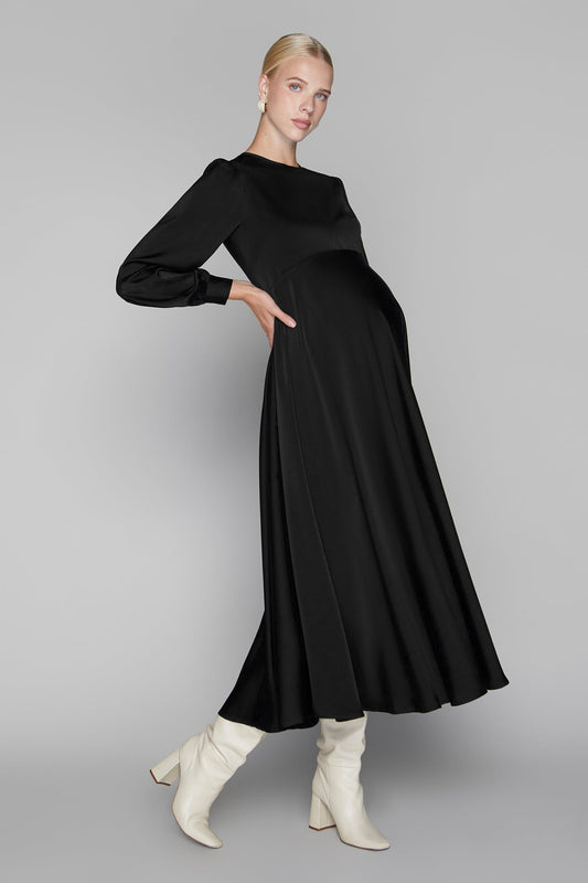 Arden Maternity Dress in Black