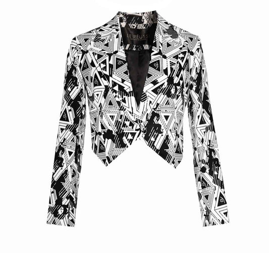 Amour Geometric Blazer – Stylish Women’s Tailored Jacket