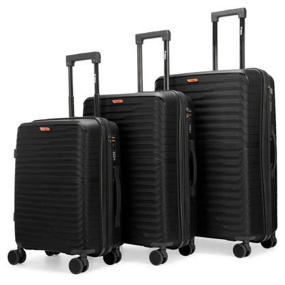 Excavator 3 Piece Expandable Tough Luggage Set