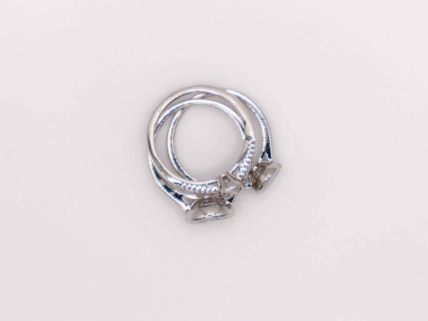 Harmony Gemstone Trio Ring Set