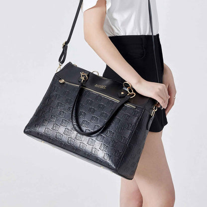 Madalyn Rustic Vegan Leather Weekender Tote Bag