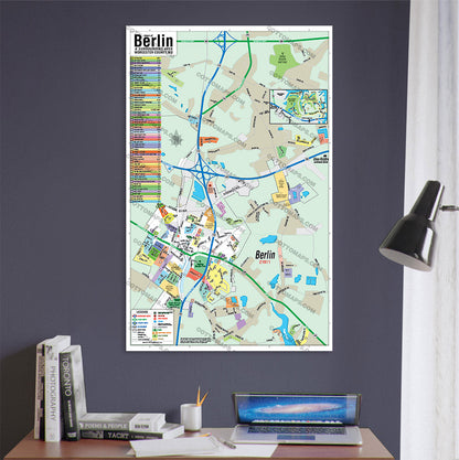 Berlin Map, Worcester County, MD - POSTER PRINTS