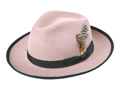 Classic Wool Felt Fedora Hat for Men Heritage