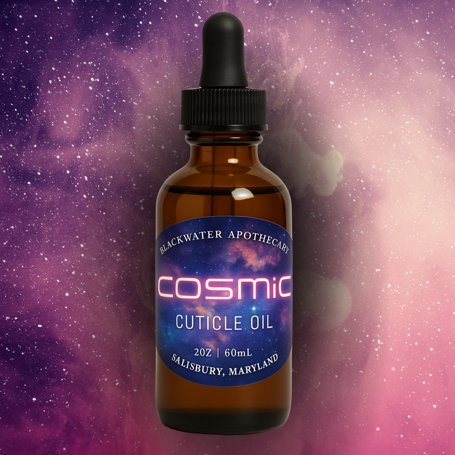 Cosmic Cuticle Oil - 2oz - Amber Glass with Dropper Top