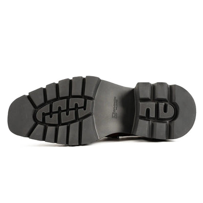 Burgundy Ostrich Derby Shoes with Tasse