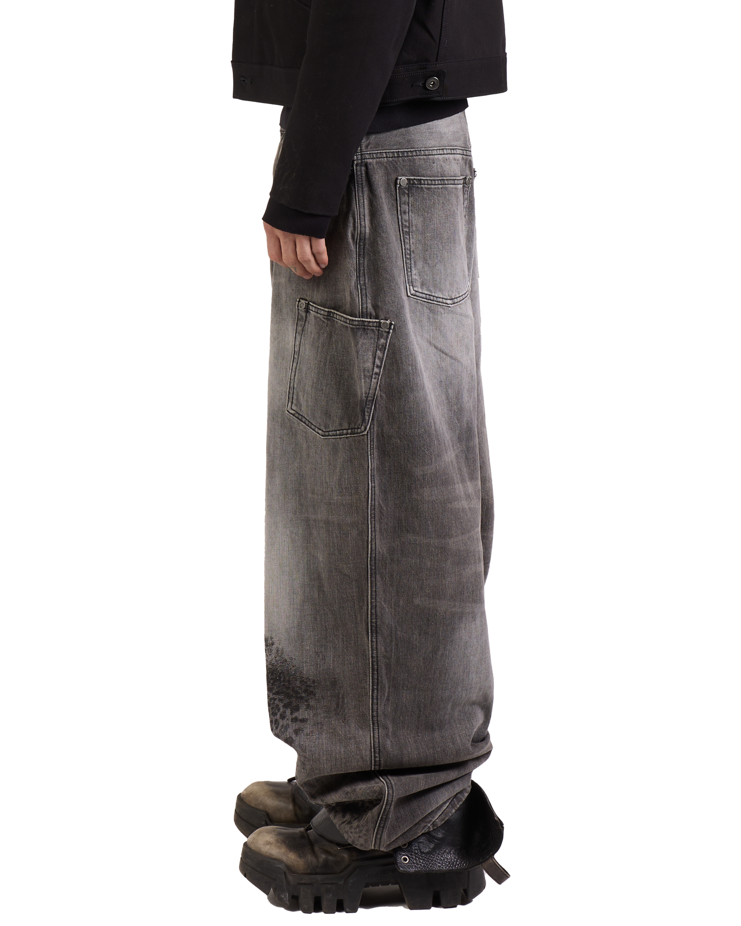 CHEETAH PRINT BOMBER DENIM