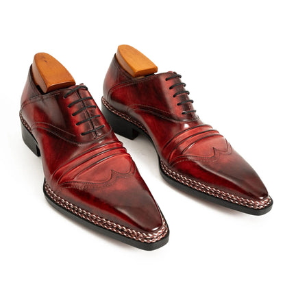 Crimson Norwegian Stitch Oxford