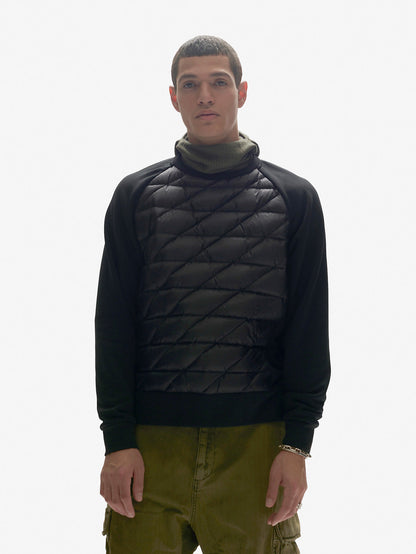 Down Crew Sweater - Black