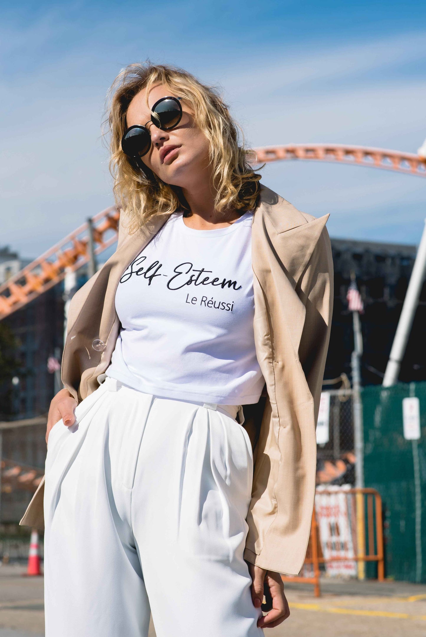 Louise Double-Breasted Wool Blazer – Women’s Classic Style