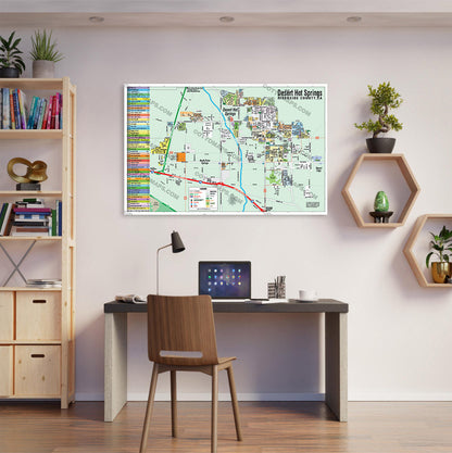 Desert Hot Springs Map, Riverside County, CA - POSTER PRINTS